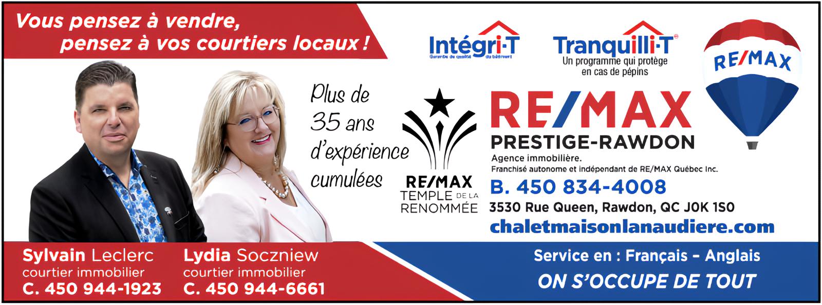 courtier immobilier rawdon
